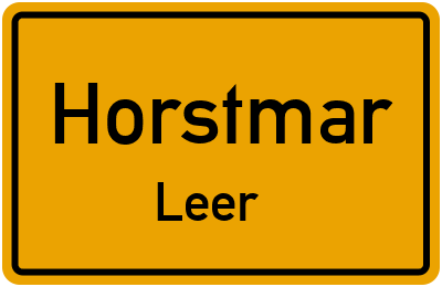 Ortsschild Horstmar Leer