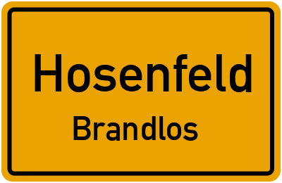 Straßenverzeichnis Hosenfeld Brandlos