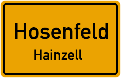 Straßenverzeichnis Hosenfeld Hainzell