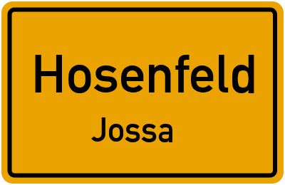 Straßenverzeichnis Hosenfeld Jossa