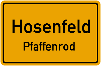 Straßenverzeichnis Hosenfeld Pfaffenrod