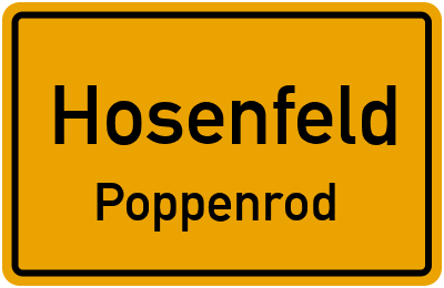 Straßenverzeichnis Hosenfeld Poppenrod