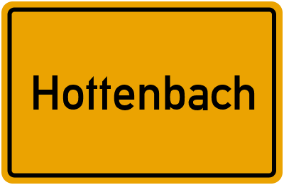 Ortsschild von Gemeinde Hottenbach in Rheinland-Pfalz