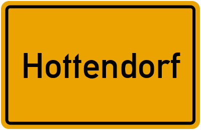 Ortsschild von Gemeinde Hottendorf in Sachsen-Anhalt