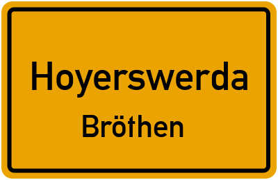 Straßenverzeichnis Hoyerswerda Bröthen