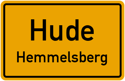 Straßenverzeichnis Hude Hemmelsberg