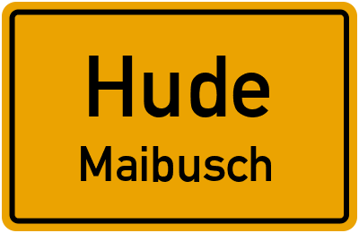 Straßenverzeichnis Hude Maibusch