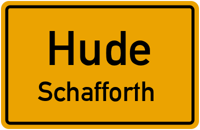 Straßenverzeichnis Hude Schafforth