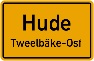 Straßenverzeichnis Hude Tweelbäke-Ost