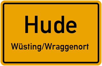 Straßenverzeichnis Hude Wüsting/Wraggenort