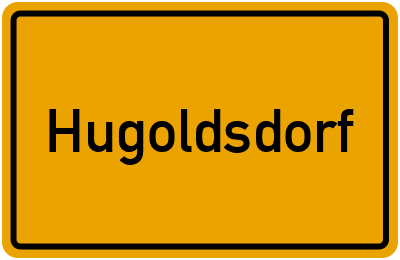 Ortsschild von Hugoldsdorf in Mecklenburg-Vorpommern