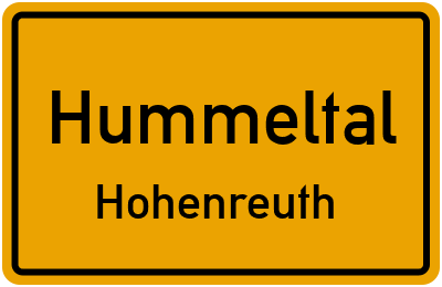 Straßenverzeichnis Hummeltal Hohenreuth