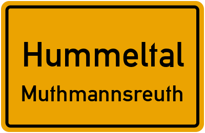 Straßenverzeichnis Hummeltal Muthmannsreuth