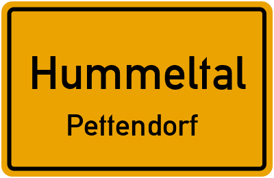 Ortsschild Hummeltal Pettendorf