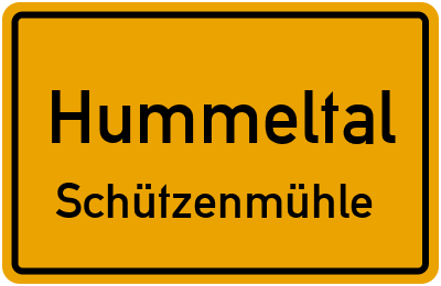 Straßenverzeichnis Hummeltal Schützenmühle