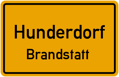 Straßenverzeichnis Hunderdorf Brandstatt