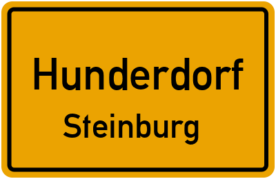Straßenverzeichnis Hunderdorf Steinburg