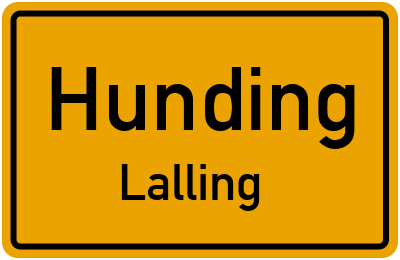 Straßenverzeichnis Hunding Lalling