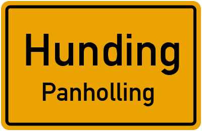 Straßenverzeichnis Hunding Panholling