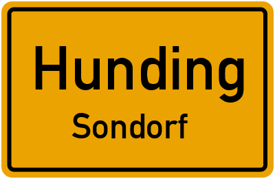 Straßenverzeichnis Hunding Sondorf