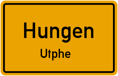 Straßenverzeichnis Hungen Utphe