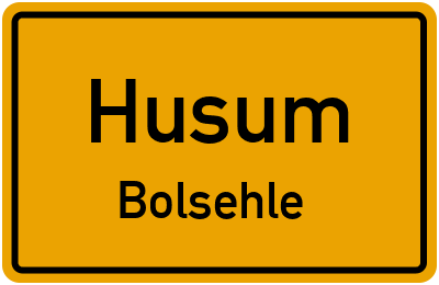 Straßenverzeichnis Husum Bolsehle