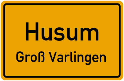 Straßenverzeichnis Husum Groß Varlingen