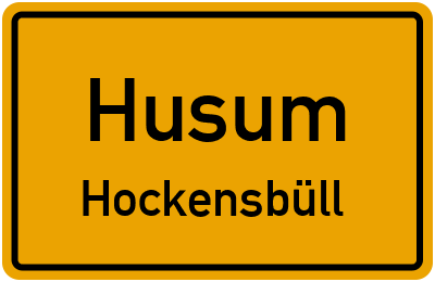 Straßenverzeichnis Husum Hockensbüll