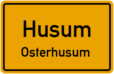 Straßenverzeichnis Husum Osterhusum