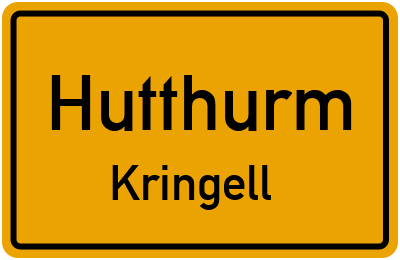 Ortsschild Hutthurm Kringell