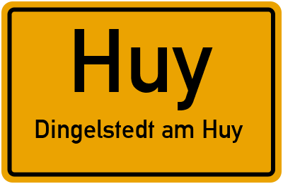 Straßenverzeichnis Huy Dingelstedt am Huy