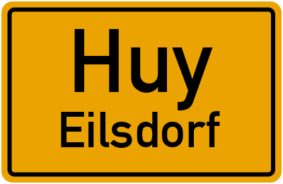 Straßenverzeichnis Huy Eilsdorf