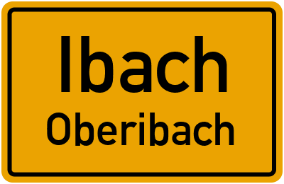 Straßenverzeichnis Ibach Oberibach
