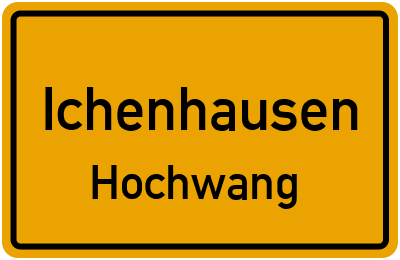 Straßenverzeichnis Ichenhausen Hochwang