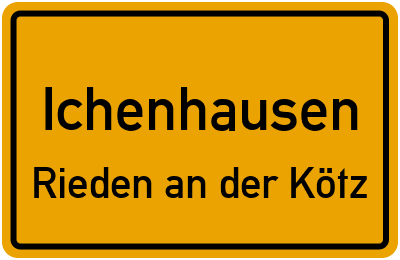 Straßenverzeichnis Ichenhausen Rieden an der Kötz