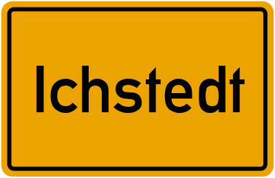 Ortsschild von Gemeinde Ichstedt in Thüringen