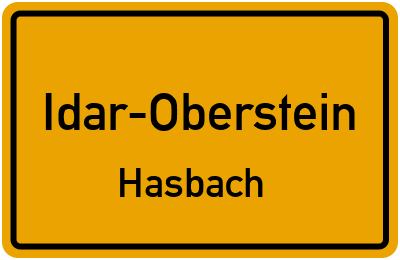 Straßenverzeichnis Idar-Oberstein Hasbach