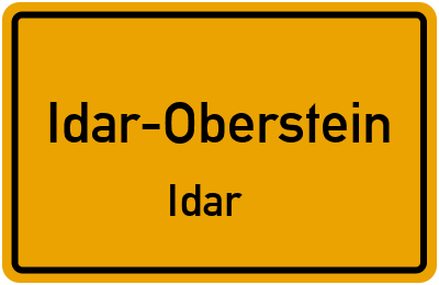 Straßenverzeichnis Idar-Oberstein Idar
