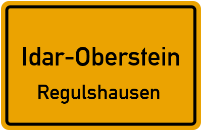 Straßenverzeichnis Idar-Oberstein Regulshausen