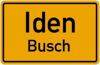 Straßenverzeichnis Iden Busch