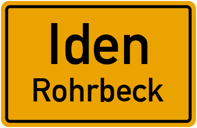 Straßenverzeichnis Iden Rohrbeck