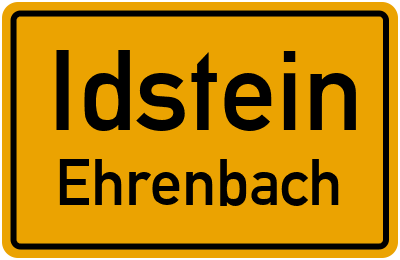 Straßenverzeichnis Idstein Ehrenbach