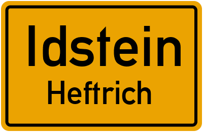 Straßenverzeichnis Idstein Heftrich