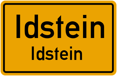 Straßenverzeichnis Idstein Idstein