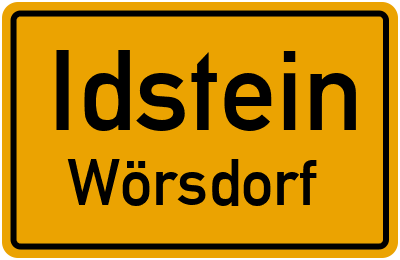 Straßenverzeichnis Idstein Wörsdorf