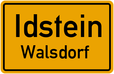 Straßenverzeichnis Idstein Walsdorf