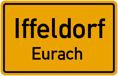 Straßenverzeichnis Iffeldorf Eurach