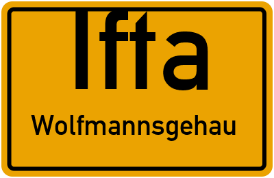 Straßenverzeichnis Ifta Wolfmannsgehau