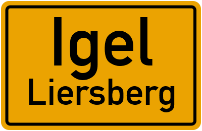 Straßenverzeichnis Igel Liersberg