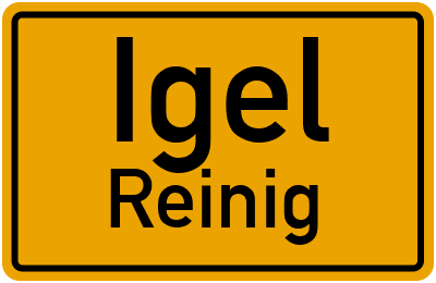 Straßenverzeichnis Igel Reinig